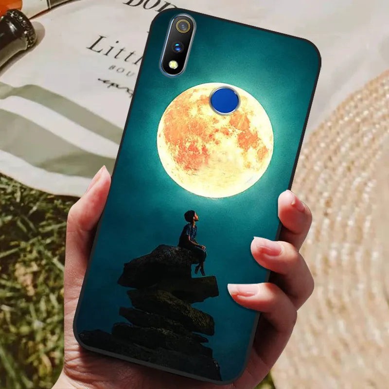 For Realme 3 Pro Case Soft Silicon TPU Back cover For OPPO Realme 3 Pro RMX1851 Coque Funda Realme3 RMX1825 RMX1821 shockproof