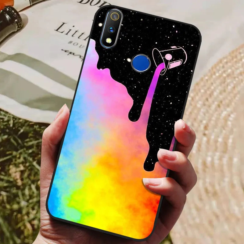 For Realme 3 Pro Case Soft Silicon TPU Back cover For OPPO Realme 3 Pro RMX1851 Coque Funda Realme3 RMX1825 RMX1821 shockproof