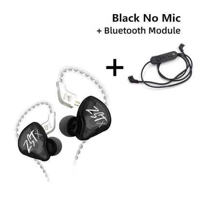 KZ ZST X 1BA 1DD Hybrid HIFI In Ear Earphones Bass Earbud Sport Noise Cancelling Headset KZ ZSTX ZSNPRO ZSX EDX PRO VX C12