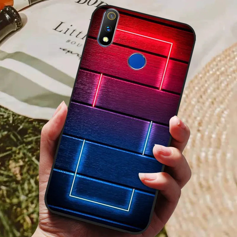 For Realme 3 Pro Case Soft Silicon TPU Back cover For OPPO Realme 3 Pro RMX1851 Coque Funda Realme3 RMX1825 RMX1821 shockproof