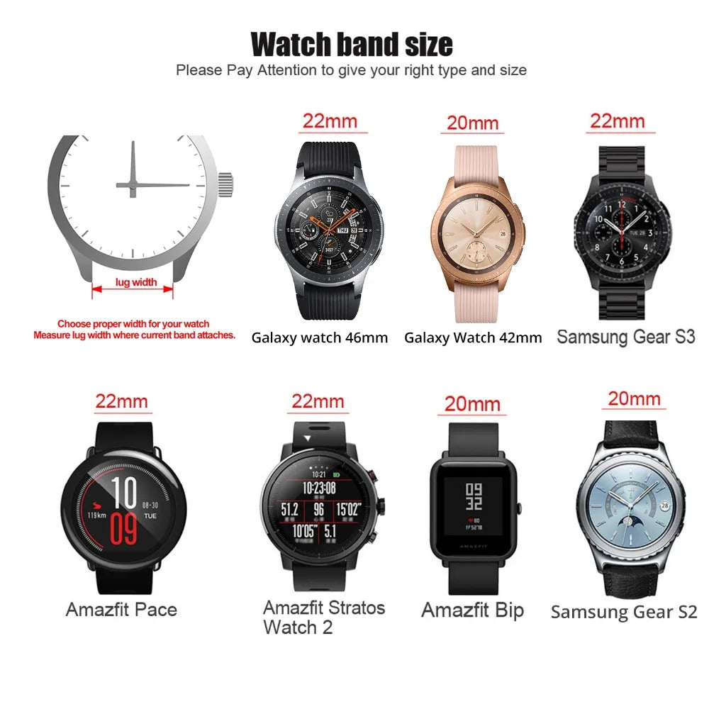 Calfskin Genuine Leather Watchbands Quick Release Watch Band 18mm 20mm 22mm 24mm Smartwatch Strap Watches Accessories