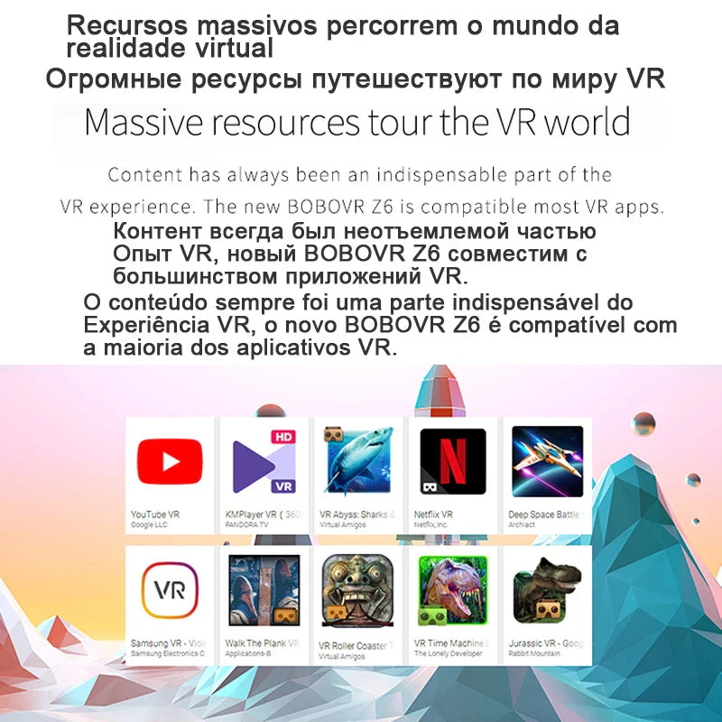 Z6 Casque Helmet 3D VR Glasses
