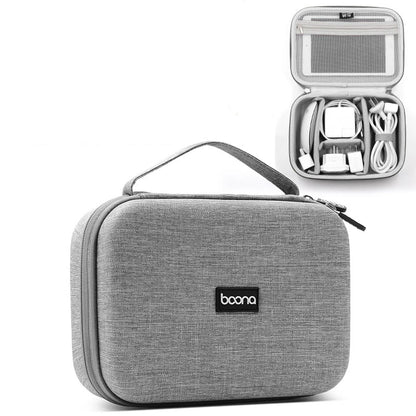 Cable Storage Bag Data Organizer For Notebook Power Bank Charger U Disk Earphones Electronic Accessories Black/Gray