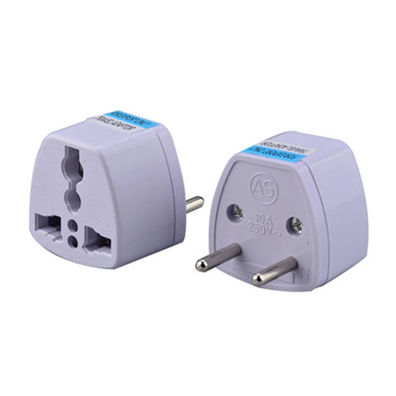 800W Universal US UK AU To EU Plug USA To Euro Europe Travel Wall AC Power Charger Outlet Adapter Converter 2 Round Pin Socket