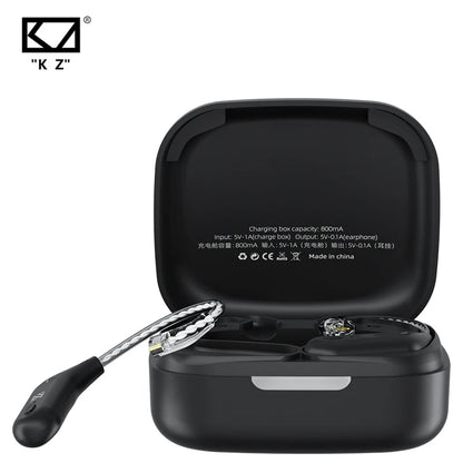 KZ AZ09  Bluetooth 5.2 HD Bluetooth Module Wireless Upgrade Cable HIFI Wireless Ear Hook Connector With Charging Case S2 Z1 S1