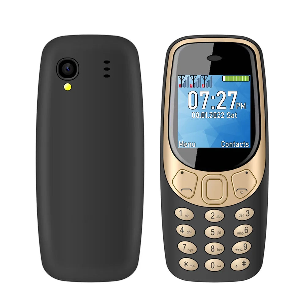 SERVO Small Mobile Phone Bluetooth Dialer Magic voice Low Radiation Telephone Call Recording 2/3 SIM GSM Unlocked Mini Cellphone