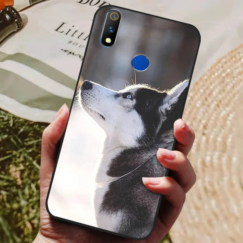 For Realme 3 Pro Case Soft Silicon TPU Back cover For OPPO Realme 3 Pro RMX1851 Coque Funda Realme3 RMX1825 RMX1821 shockproof
