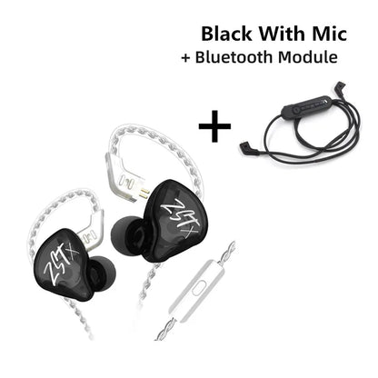 KZ ZST X 1BA 1DD Hybrid HIFI In Ear Earphones Bass Earbud Sport Noise Cancelling Headset KZ ZSTX ZSNPRO ZSX EDX PRO VX C12