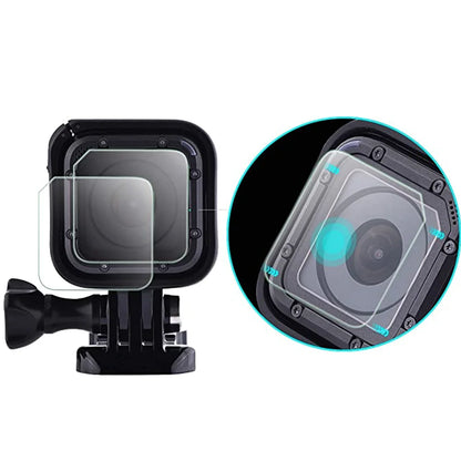 New Camera Tempered Glass Lens With Screen Protector Film For Gopro Hero 4 Session 5 Session