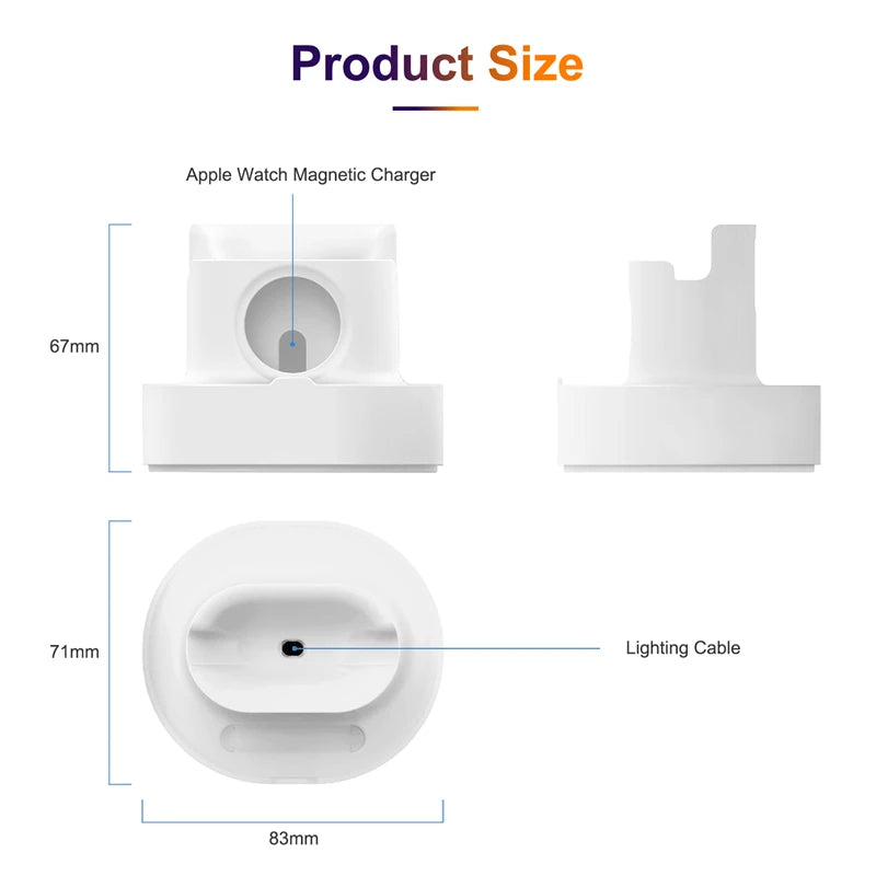 3 In 1 Phone Watch Earphone Silicone Charging Stand Holder for I Phone 11 12 Pro Max IWatch Airpods Pro 2 3 Dock Station Soporte