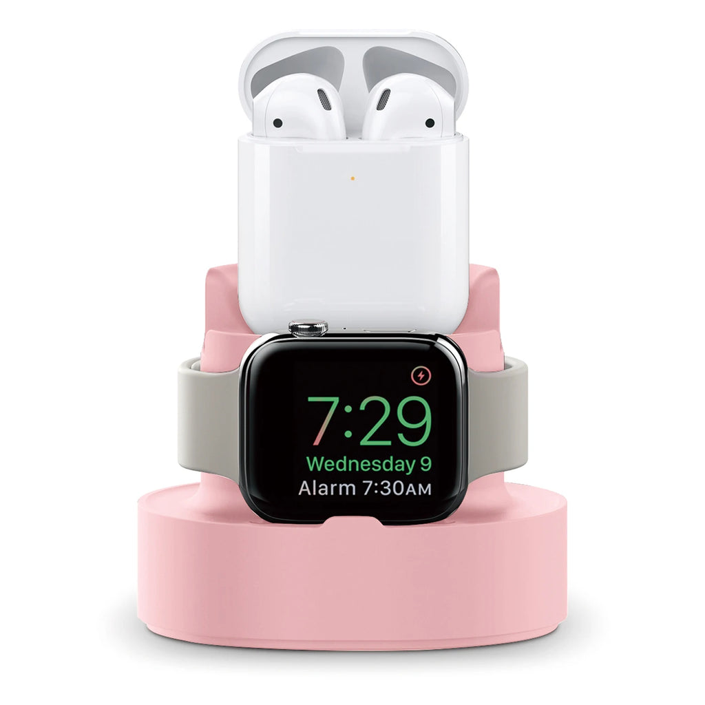 3 In 1 Phone Watch Earphone Silicone Charging Stand Holder for I Phone 11 12 Pro Max IWatch Airpods Pro 2 3 Dock Station Soporte