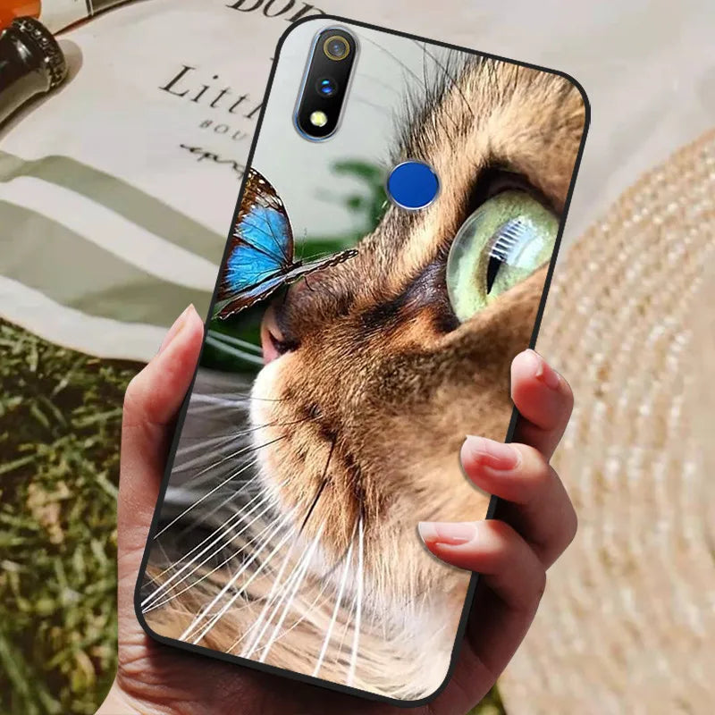 For Realme 3 Pro Case Soft Silicon TPU Back cover For OPPO Realme 3 Pro RMX1851 Coque Funda Realme3 RMX1825 RMX1821 shockproof