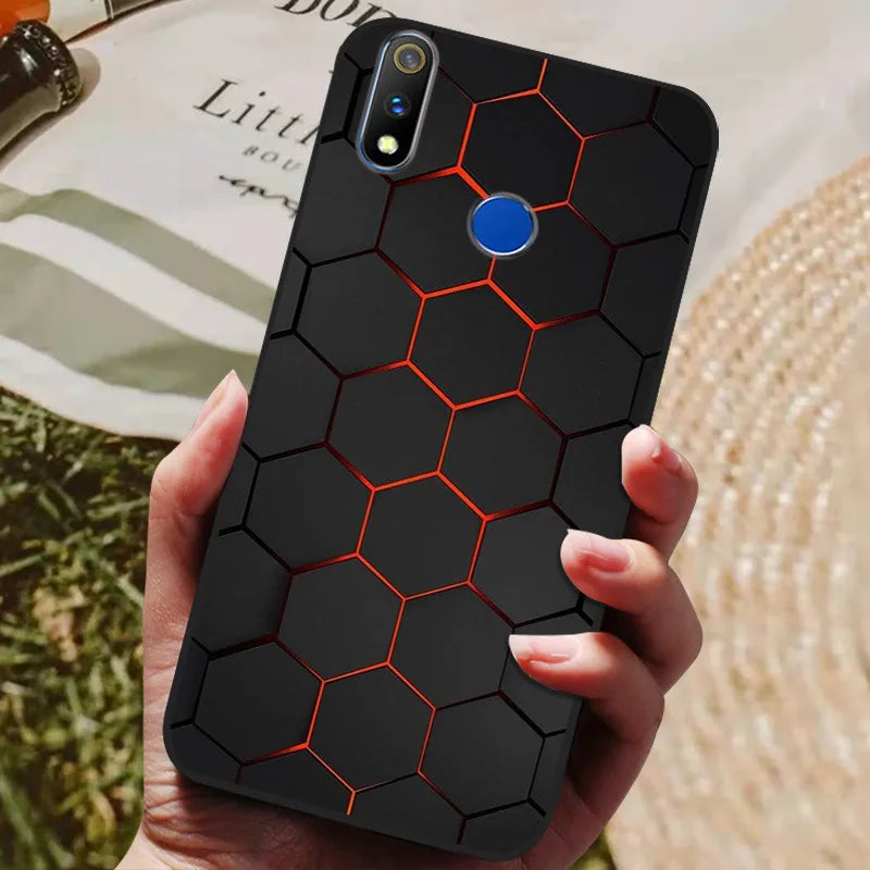 For Realme 3 Pro Case Soft Silicon TPU Back cover For OPPO Realme 3 Pro RMX1851 Coque Funda Realme3 RMX1825 RMX1821 shockproof
