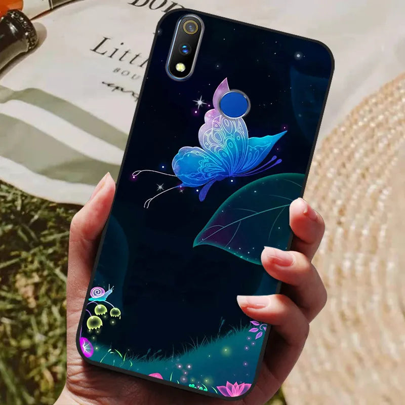 For Realme 3 Pro Case Soft Silicon TPU Back cover For OPPO Realme 3 Pro RMX1851 Coque Funda Realme3 RMX1825 RMX1821 shockproof