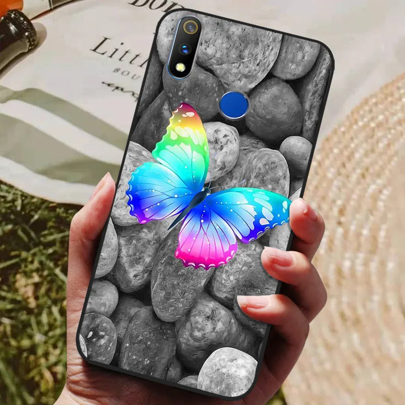 For Realme 3 Pro Case Soft Silicon TPU Back cover For OPPO Realme 3 Pro RMX1851 Coque Funda Realme3 RMX1825 RMX1821 shockproof