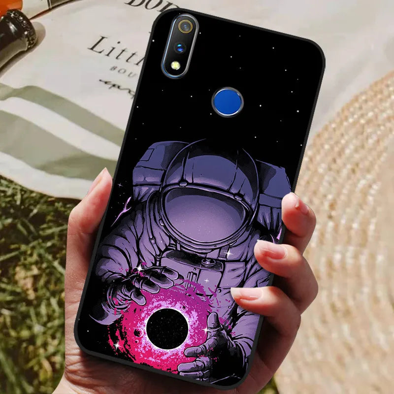 For Realme 3 Pro Case Soft Silicon TPU Back cover For OPPO Realme 3 Pro RMX1851 Coque Funda Realme3 RMX1825 RMX1821 shockproof