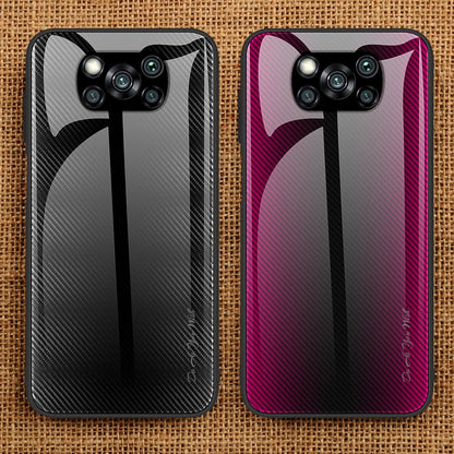 For Poco X3 X5 Pro Case Gradient Glass Phone Cover For Xiaomi Poco X3 NFC X5 X 5 Pro 5g Pocophone Little Hard Shell POCO X3 NFC