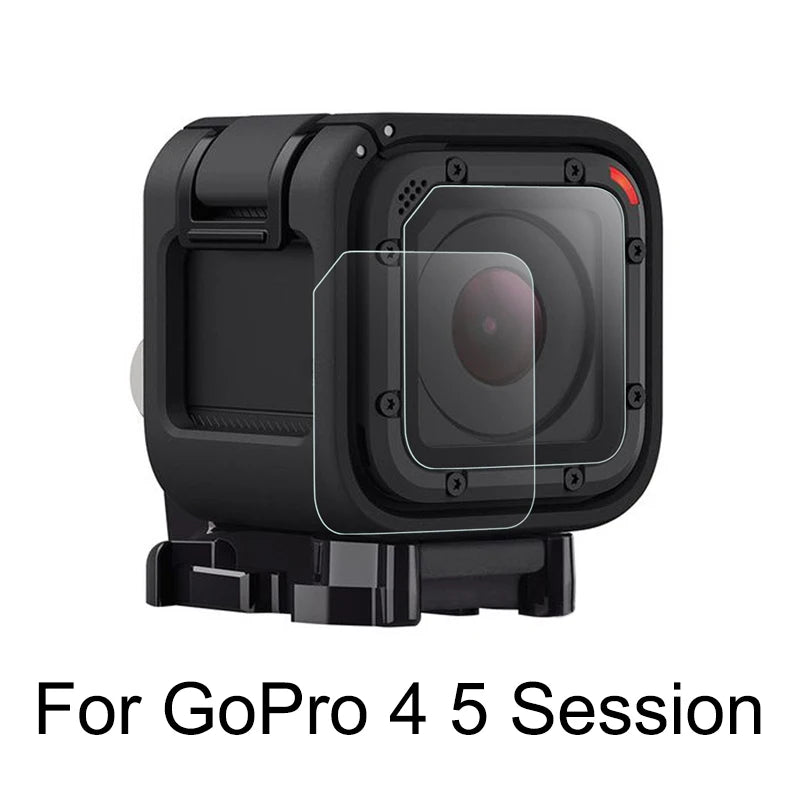 New Camera Tempered Glass Lens With Screen Protector Film For Gopro Hero 4 Session 5 Session