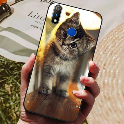 For Realme 3 Pro Case Soft Silicon TPU Back cover For OPPO Realme 3 Pro RMX1851 Coque Funda Realme3 RMX1825 RMX1821 shockproof