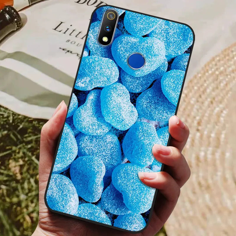 For Realme 3 Pro Case Soft Silicon TPU Back cover For OPPO Realme 3 Pro RMX1851 Coque Funda Realme3 RMX1825 RMX1821 shockproof