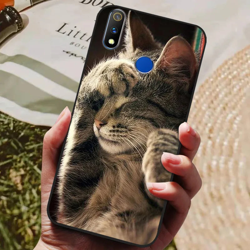 For Realme 3 Pro Case Soft Silicon TPU Back cover For OPPO Realme 3 Pro RMX1851 Coque Funda Realme3 RMX1825 RMX1821 shockproof