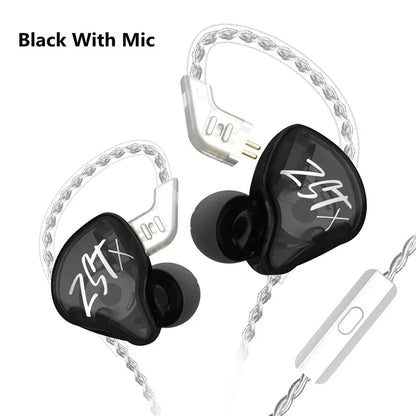 KZ ZST X 1BA 1DD Hybrid HIFI In Ear Earphones Bass Earbud Sport Noise Cancelling Headset KZ ZSTX ZSNPRO ZSX EDX PRO VX C12