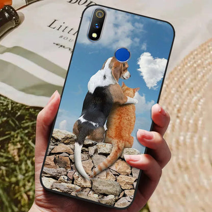 For Realme 3 Pro Case Soft Silicon TPU Back cover For OPPO Realme 3 Pro RMX1851 Coque Funda Realme3 RMX1825 RMX1821 shockproof