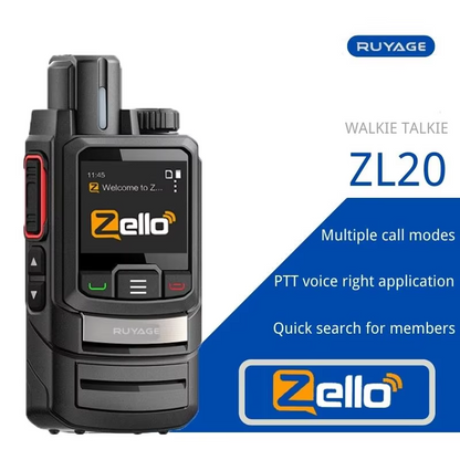 Ruyage ZL20 Zello Push-to-Talk 4G LTE Long Range PoC Radio