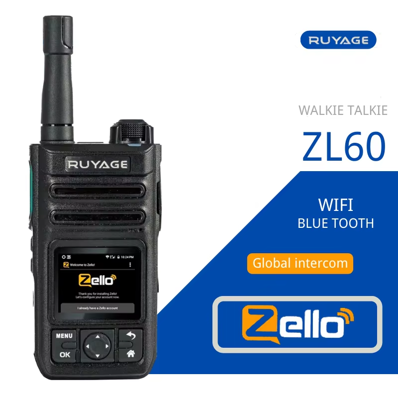 Ruyage ZL60 Zello Push-to-Talk 4G LTE Long Range PoC Radio