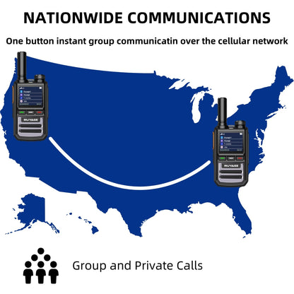 Ruyage R1 Two Way Radio Nationwide LTE Push-to-Talk Walkie Talkie
