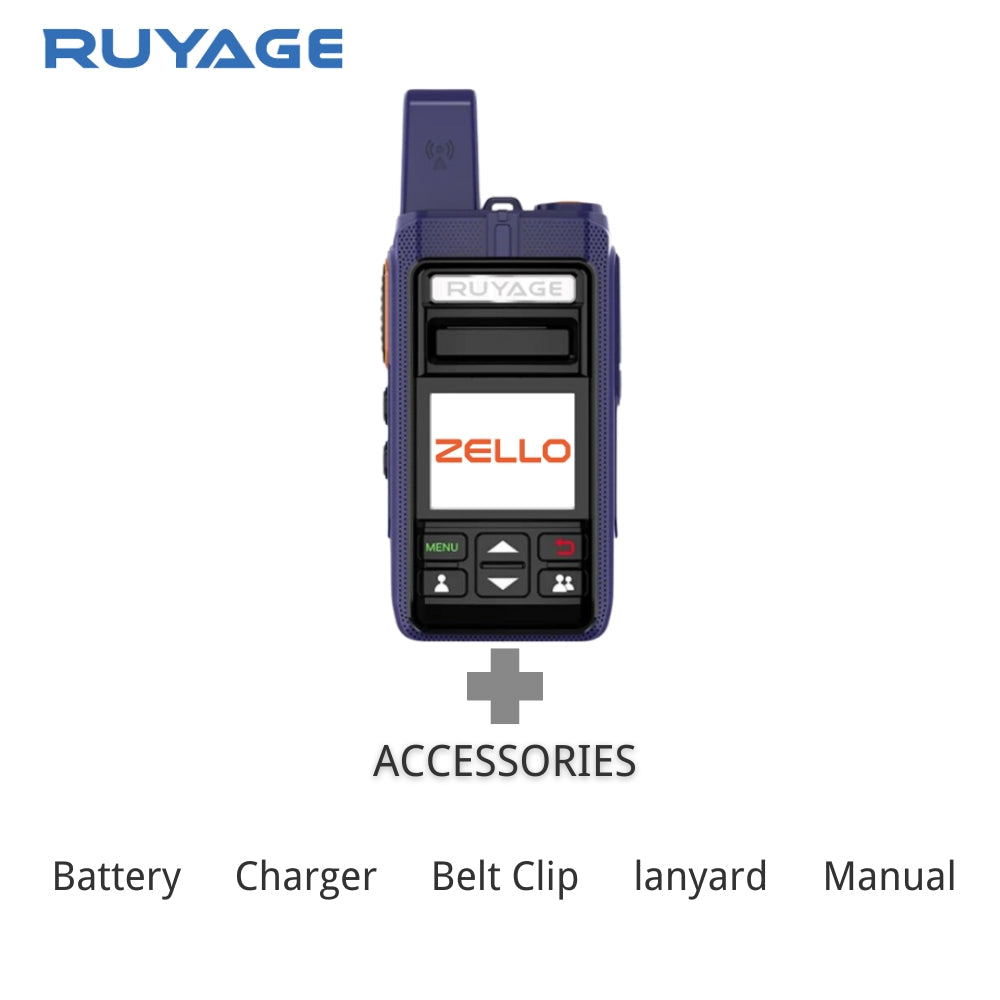 Ruyage RY70 Zello Push-to-Talk 4G LTE Long Range PoC Radio
