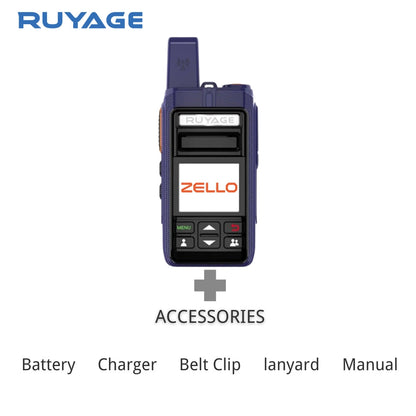 Ruyage RY70 Zello Push-to-Talk 4G LTE Long Range PoC Radio