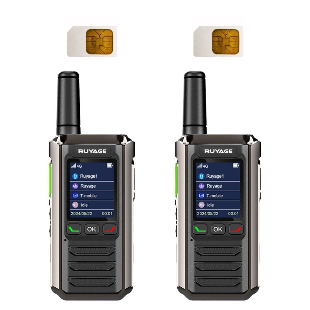 Ruyage R0 Two Way Radio Nationwide LTE Push-to-Talk Walkie Talkie