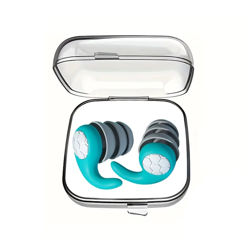 Silicone Sleeping Ear Plugs Three-Layer Noise Reduction Waterproof Earplug Professional Soundproof Earplug Earplugs For Swimming