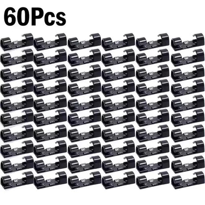 5/20/40/60Pcs Self-Adhesive Cable Organizer Clip Desk Tidy Management Clip Cable Protector For Mouse Headset Wire Storage Winder