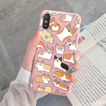 For Redmi 9AT 9A 9at Back Cover Protective Case Soft Silicone Cute Cartoon Cat Frog Funda Phone Case For Xiaomi Redmi 9C 13C 14C