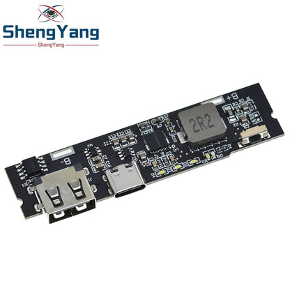 1/2/5PCS TZT QC3.0 QC2.0 Dual USB 18W Type-C USB SW6106PD Fast Charge Mobile Power Bank 18650 Charging Module With Indicator