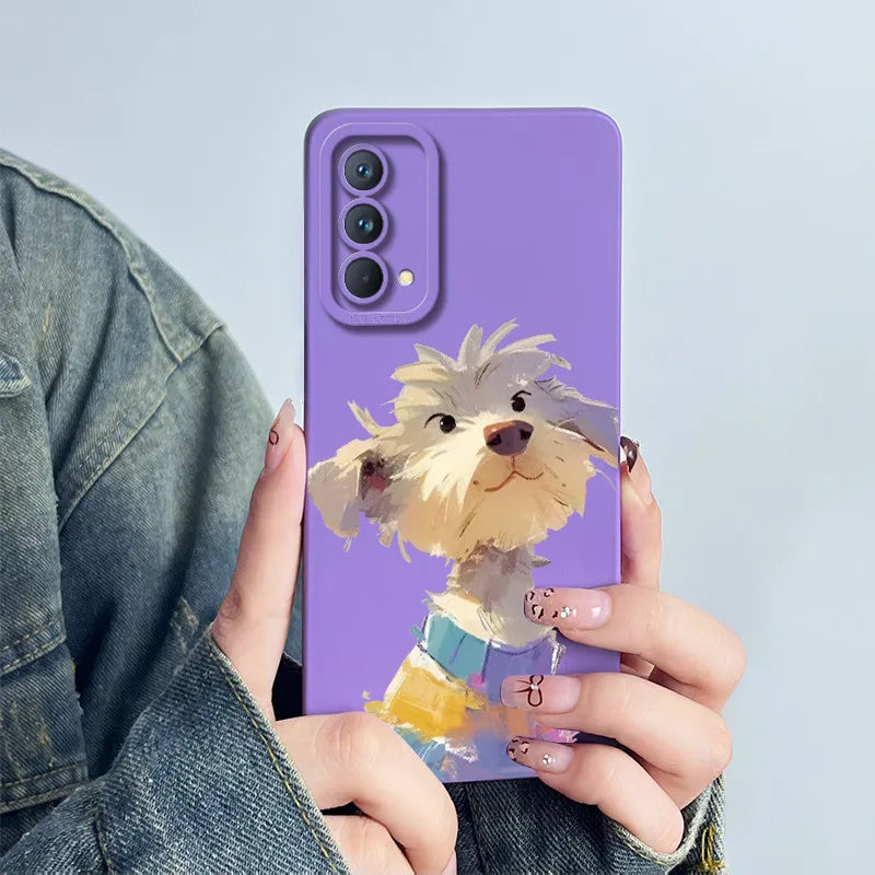 For Realme GT Master Phone Case GTmaster Edition RMX3363 RMX3360 Casing Soft Silicone Sweet Painted Fashion Flower Printed Cover