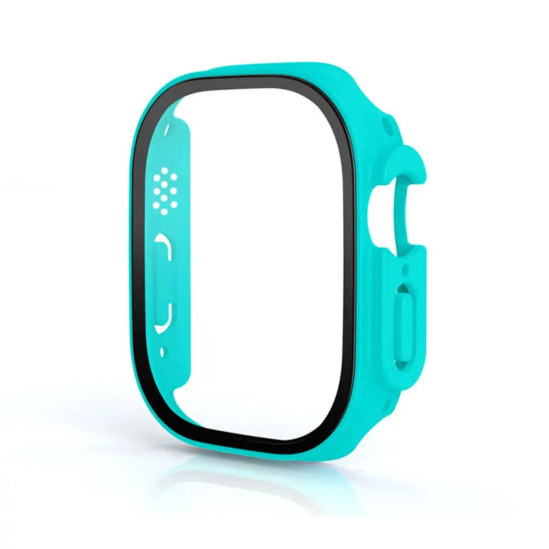 Glass+case For Apple Watch Ultra 49mm strap smartwatch PC Bumper+Screen Protector Tempered Cover iwatch series band Accessories