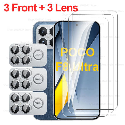 6in1 For Xiaomi Poco F8 Ultra Camera Film Tempered Glass PocoF8Ultra Poko Little F 8 Ultra F8Pro 5G Lens Screen Protective Glass