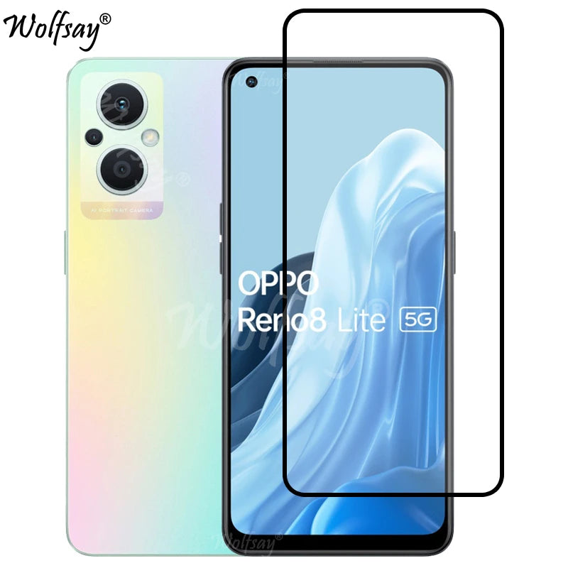 Full Cover Tempered Glass For Oppo Reno8 Lite Screen Protector For Oppo Reno 8 7 Lite Camera Glass For Oppo Reno 8 Lite 5G Glass