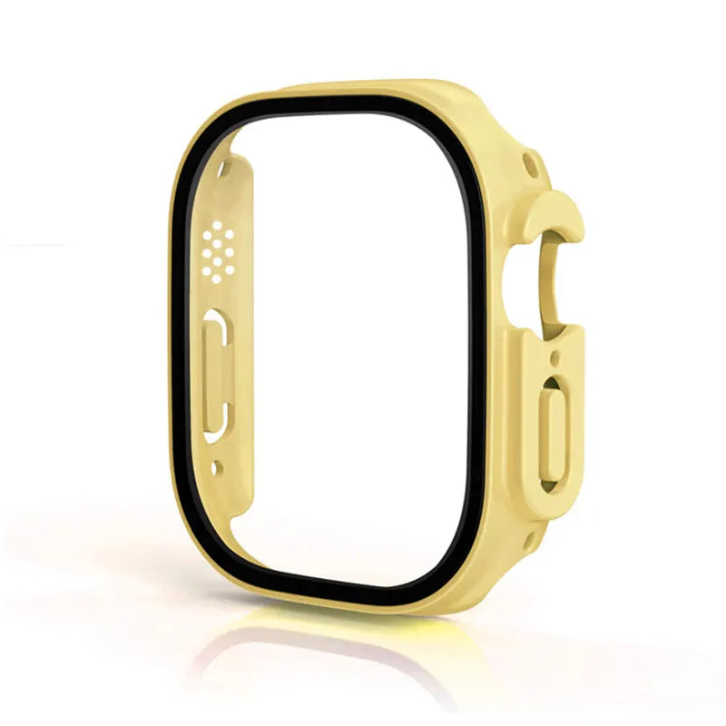 Glass+case For Apple Watch Ultra 49mm strap smartwatch PC Bumper+Screen Protector Tempered Cover iwatch series band Accessories
