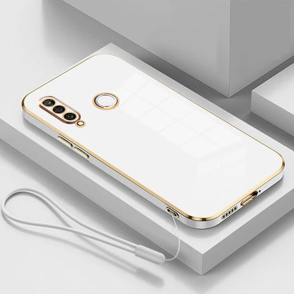 For Huawei P30 lite Case Luxury Square Plating Huawei Nova 4E Phone Case ShockProof Silicone Back Cover Fundas