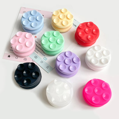 Silicone Suction Cup Phone Holder With Grip Fixture Suction Pad Non Slip Stand Finger Ring Holder Phone Sockets Poppings Griptok
