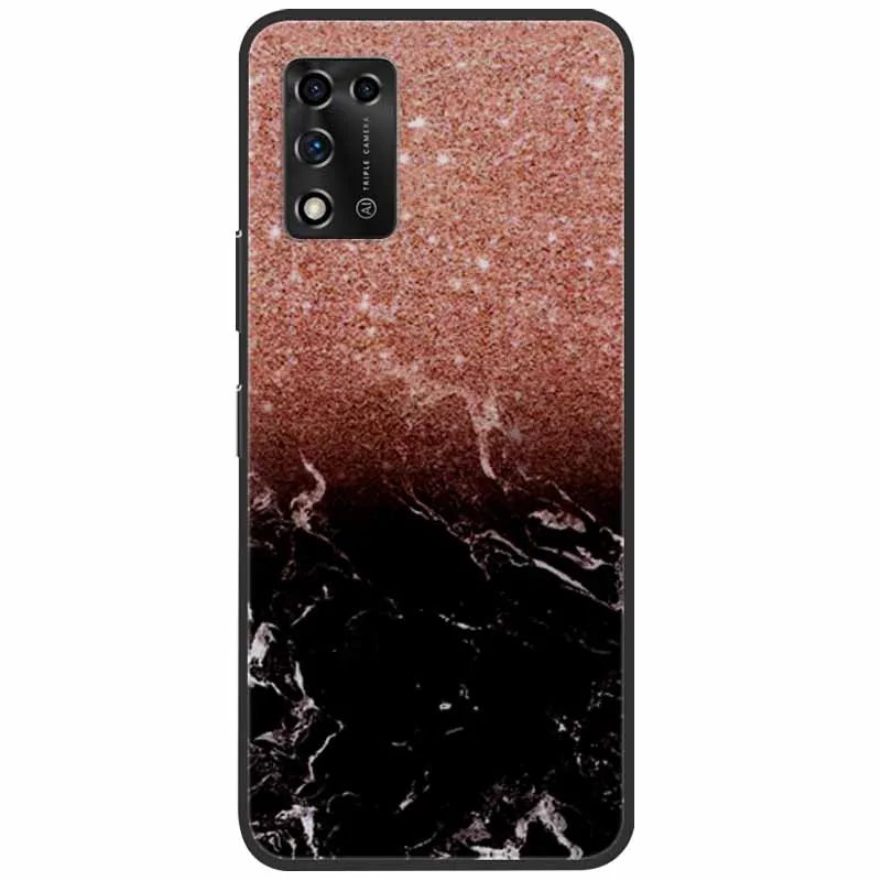 For ZTE Libero 5G II Case Marble Soft Silicone Protective Back Covers for ZTE Libero 5G III A202ZT 2022 5GIII Flower Coque TPU