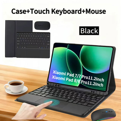 Case for Xiaomi Pad 7 /8 11.2" Bluetooth keyboard case for Xiaomi Pad 7/8 Pro 11.2 " Wireless Bluetooth Removable keyboard Case