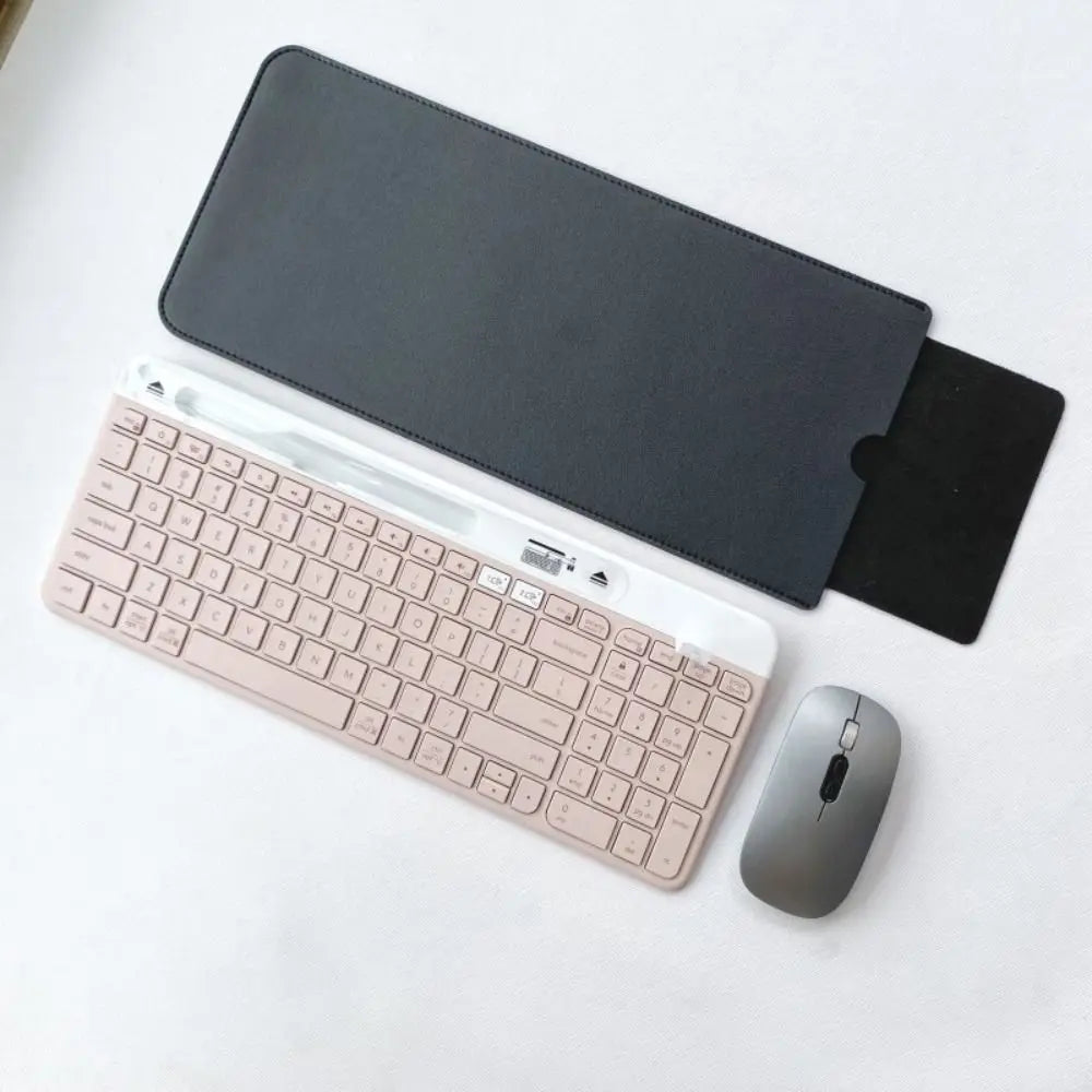 2024 Dustproof Wireless Keyboard Sleeve PU Leather Anti-Shock Storage Bag Ultra Slim Portable Keypad Pouch for Logitech K580