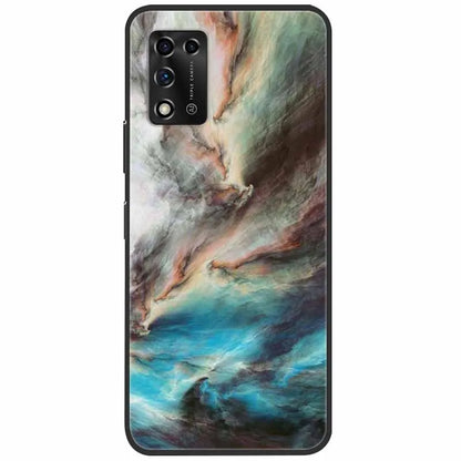 For ZTE Libero 5G II Case Marble Soft Silicone Protective Back Covers for ZTE Libero 5G III A202ZT 2022 5GIII Flower Coque TPU