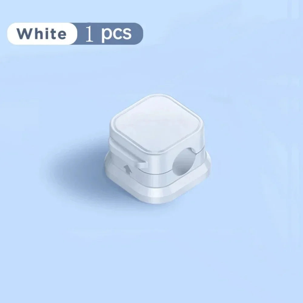 1/3/6 PCS Magnetic Cable Organizer Cable Clips Management Wire Keeper Wall Data Cable Winder Adjustable Cord Holder Under Desk