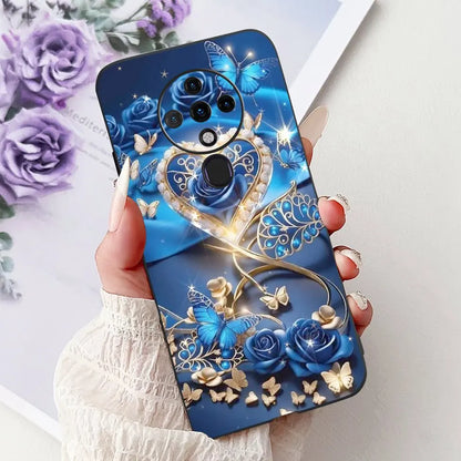 6.8'' For Tecno Spark6 KE7 Back Cover For Techno Spark 6 Case Shockproof Luxury Cute Cartoon Funny Cool Silicone Bumper Funda